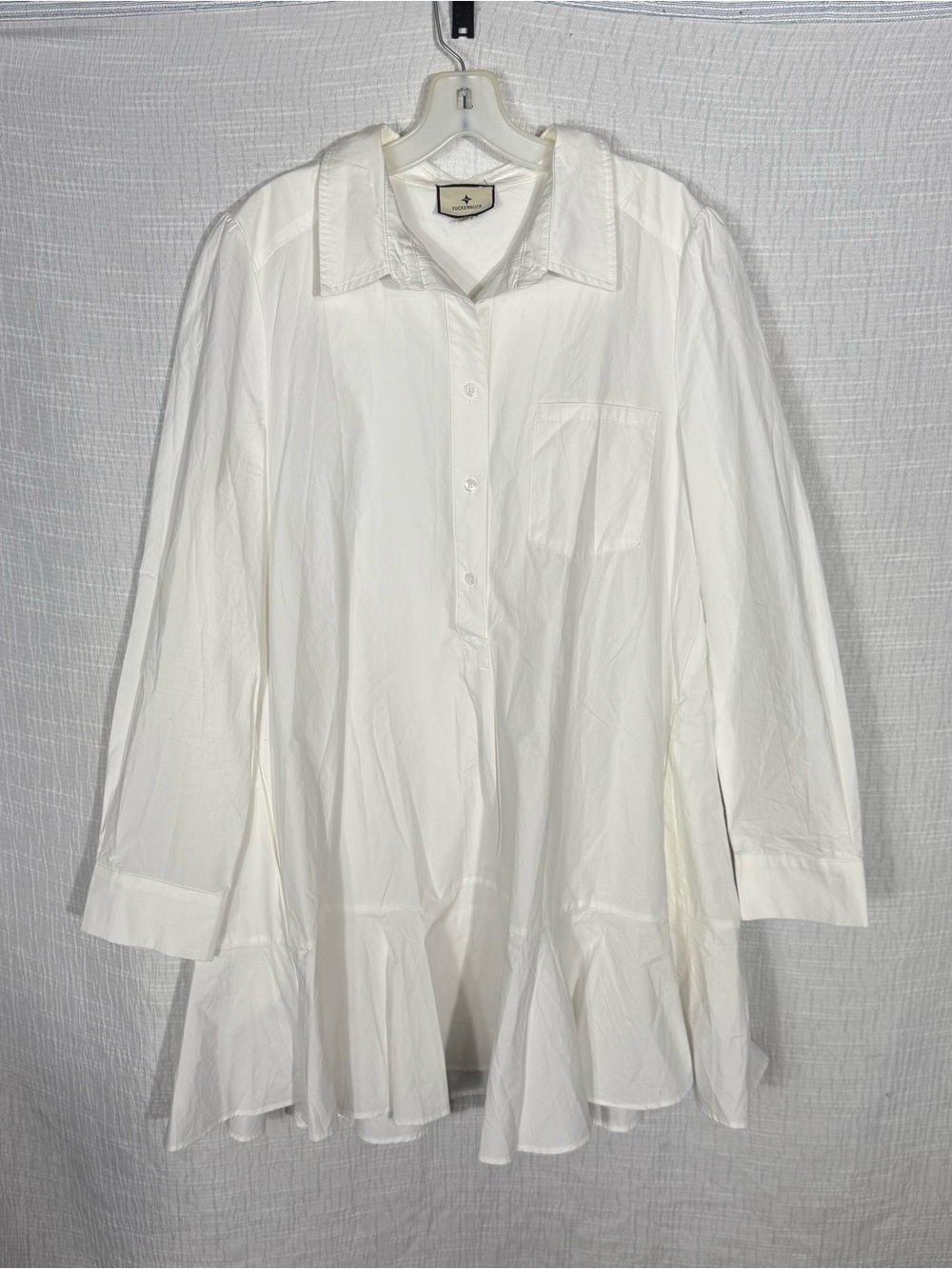 TUCKERNUCK White Callahan Shirt Dress extra large - Picture 5 of 12